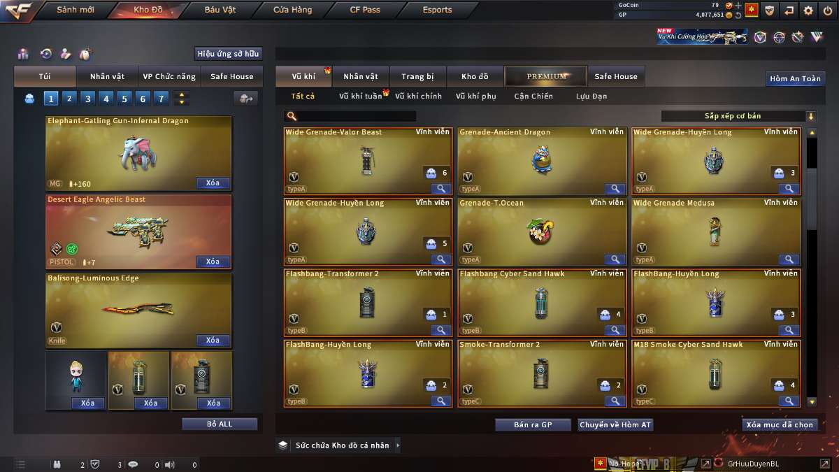 shop acc cf uy tin gia re